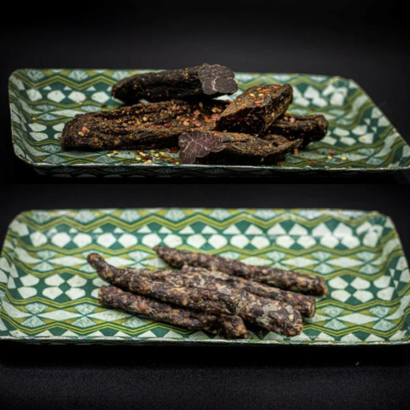 500g Biltong (unsliced) and 500g Droewors